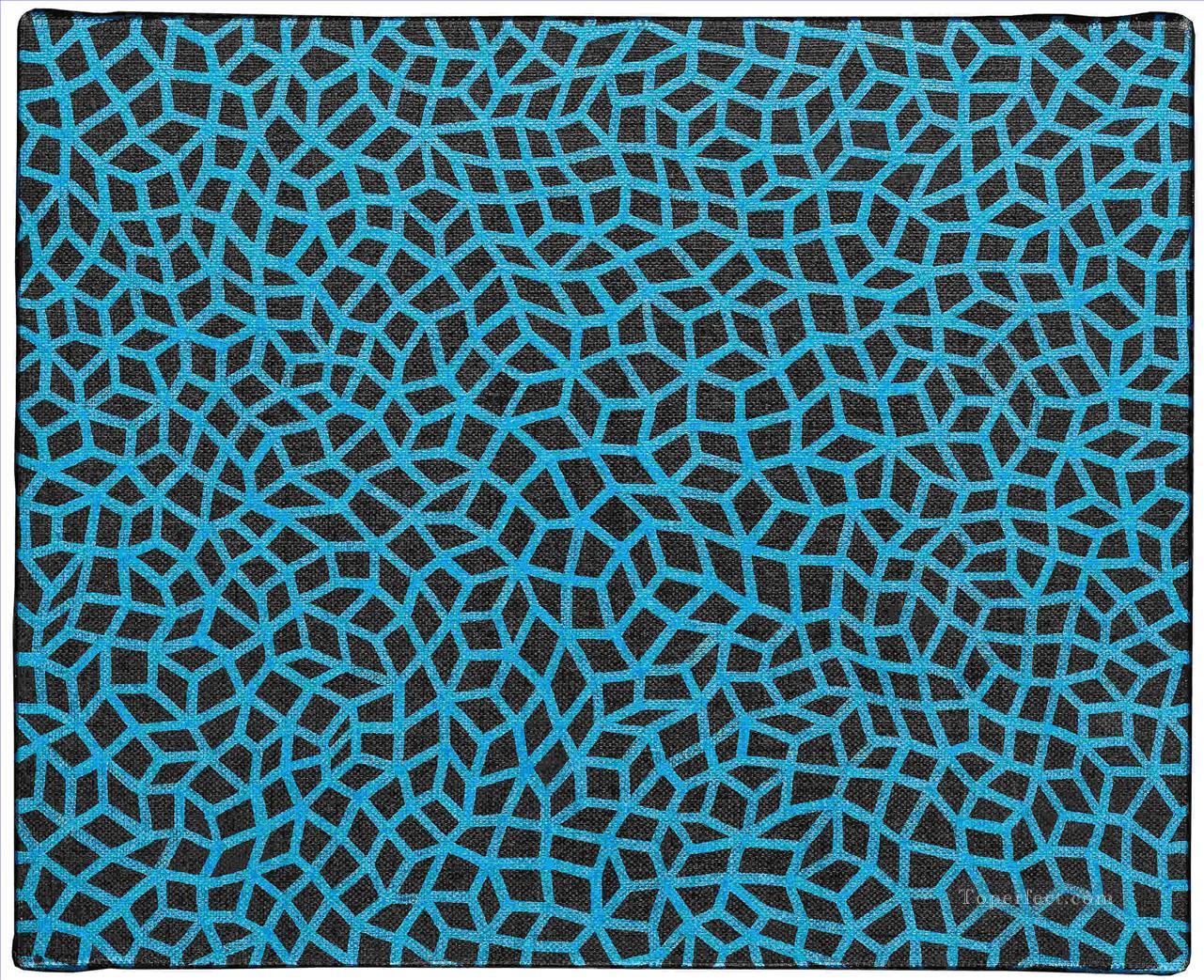 Infinity Nets blue Yayoi Kusama Pop art minimalism feminist Oil Paintings